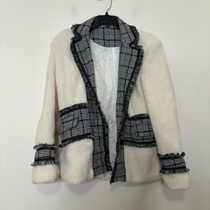 Shein teddy bear blazer jacket S